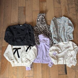 Excellent girls bow lot Zara and Crewcuts J Crew size 8-9